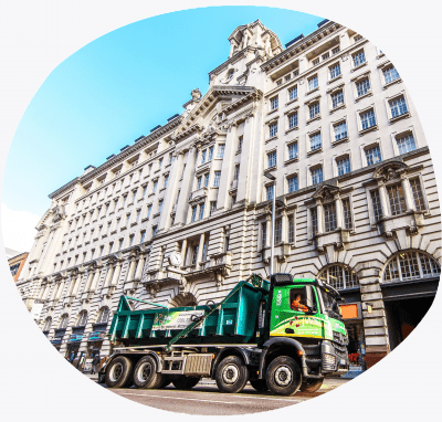 Manchester City Centre JWS Rollonoff Skip Truck Manchester City Centre JWS Rollonoff Skip Truck